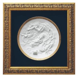 ノリタケ 陶額 レリーフ ”竜”