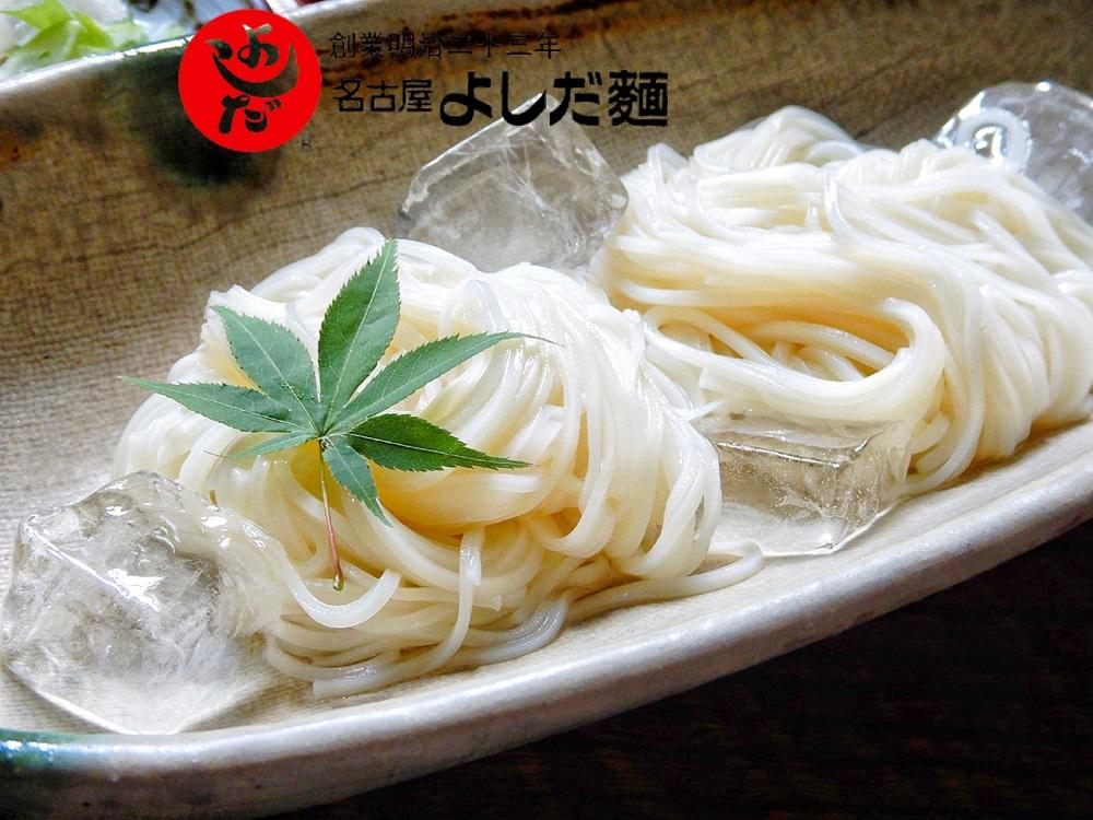 名古屋の老舗製麺所　吉田麺業　　　　　　　乾麺ひやむぎ、そうめん詰合せざるつゆ付
