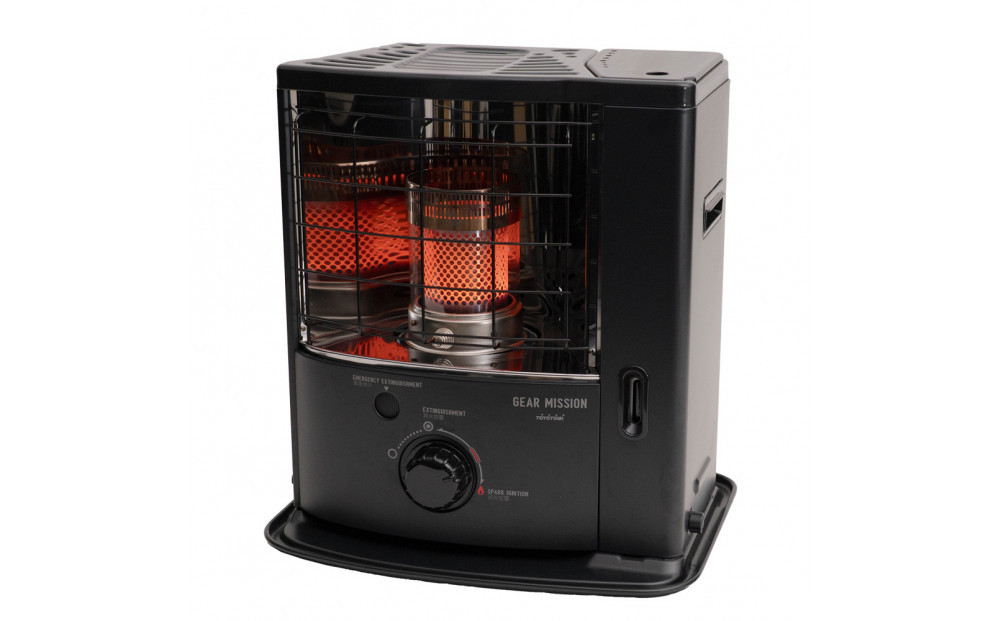 【GEAR MISSION】トヨトミ反射形石油ストーブ「RS-GE23(ブラック)」　6～8畳