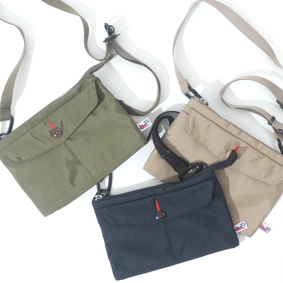 【カーキードラブ】アーミーダック　ナイロンで作ったスマホショルダー