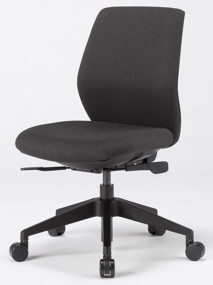 タスクチェア　レクチェ　ロ－バック 肘なし【カラー：ダークグレー】