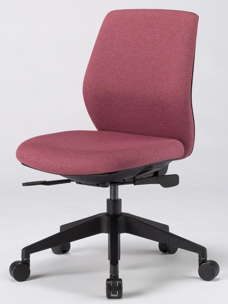 タスクチェア　レクチェ　ロ－バック 肘なし【カラー：ローズ】