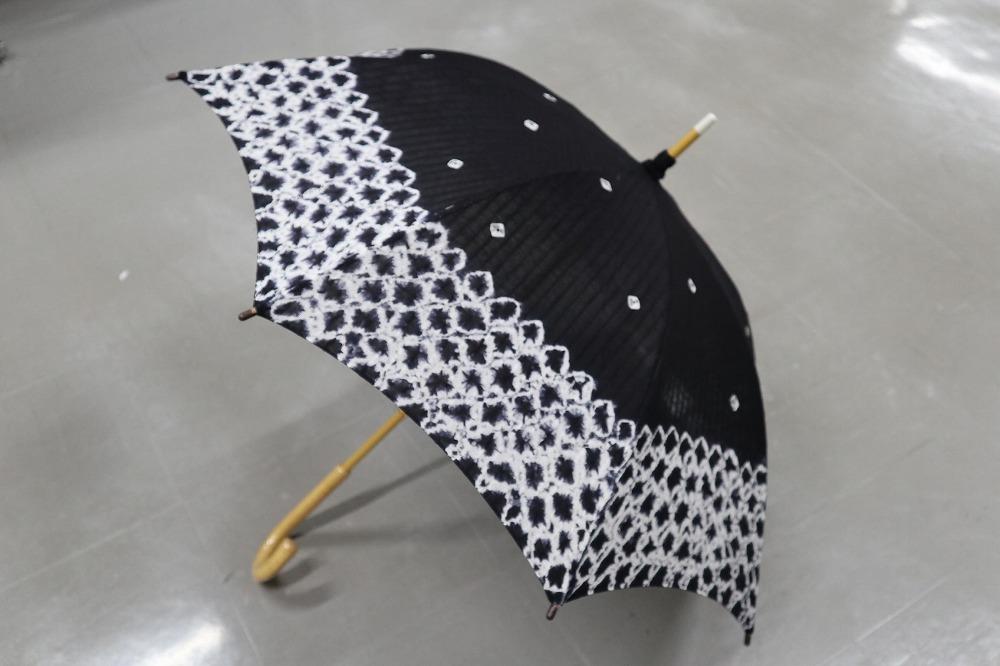 【藍染が風にゆれる日本遺産のまち有松寄附金専用】日傘（やたら三浦絞、バラクモ絞）