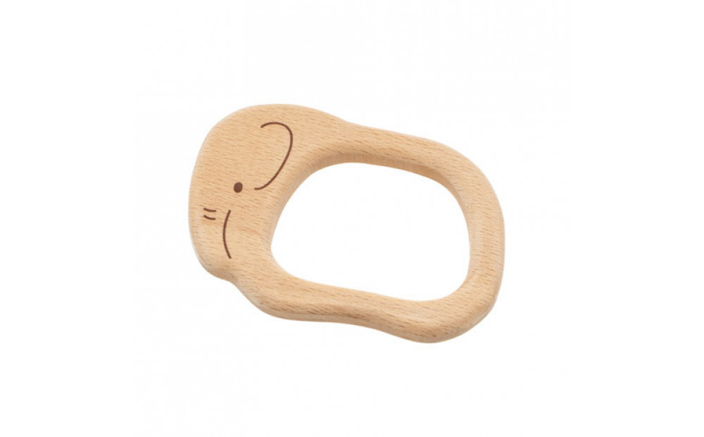 木のおもちゃ ＭＯＣＣＯ　森のベビートイ　ぞう　木製玩具 対象年齢6ヶ月から