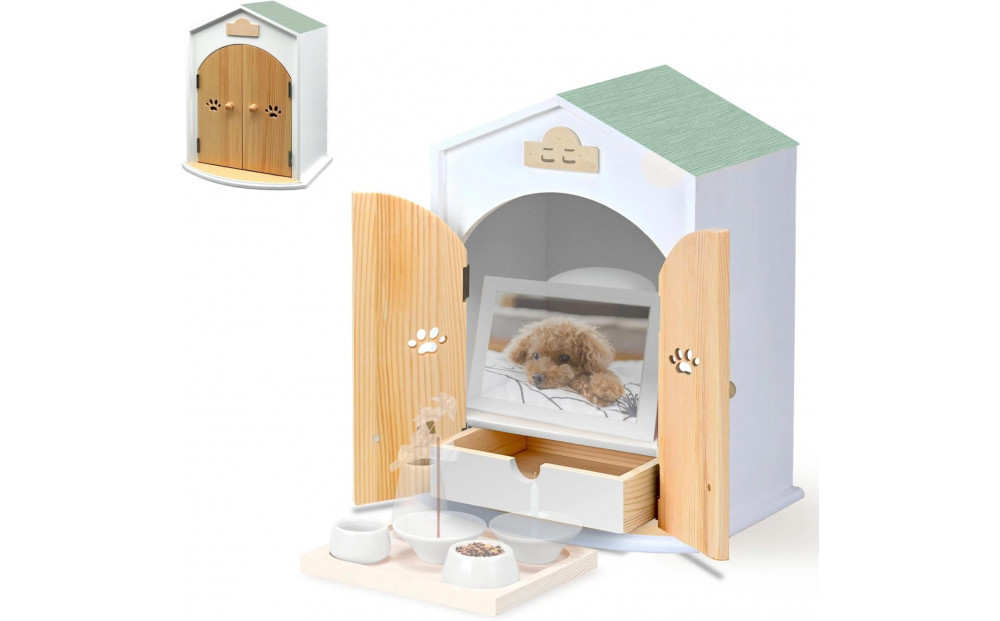 ペット用仏壇 AngelHouse天使のおうち型仏壇　パステルグリーン