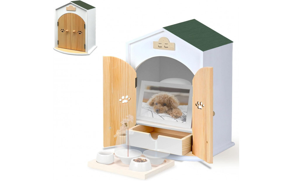 ペット用仏壇 AngelHouse天使のおうち型仏壇　グリーン