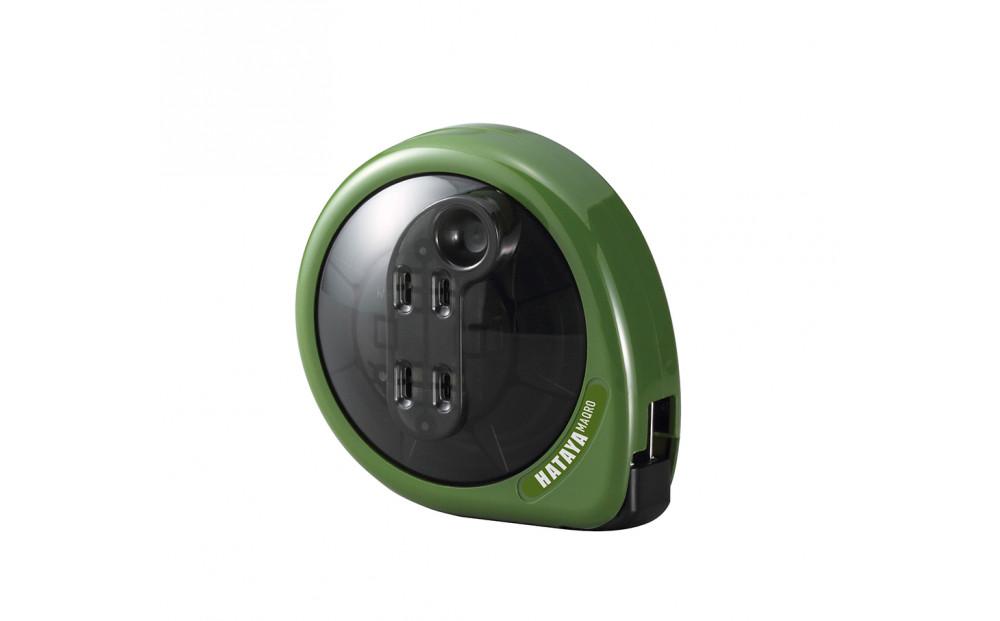 屋内用ホームリール  電線2ｍ巻  マッキュロ MQ-2＜オリーブグリーン＞