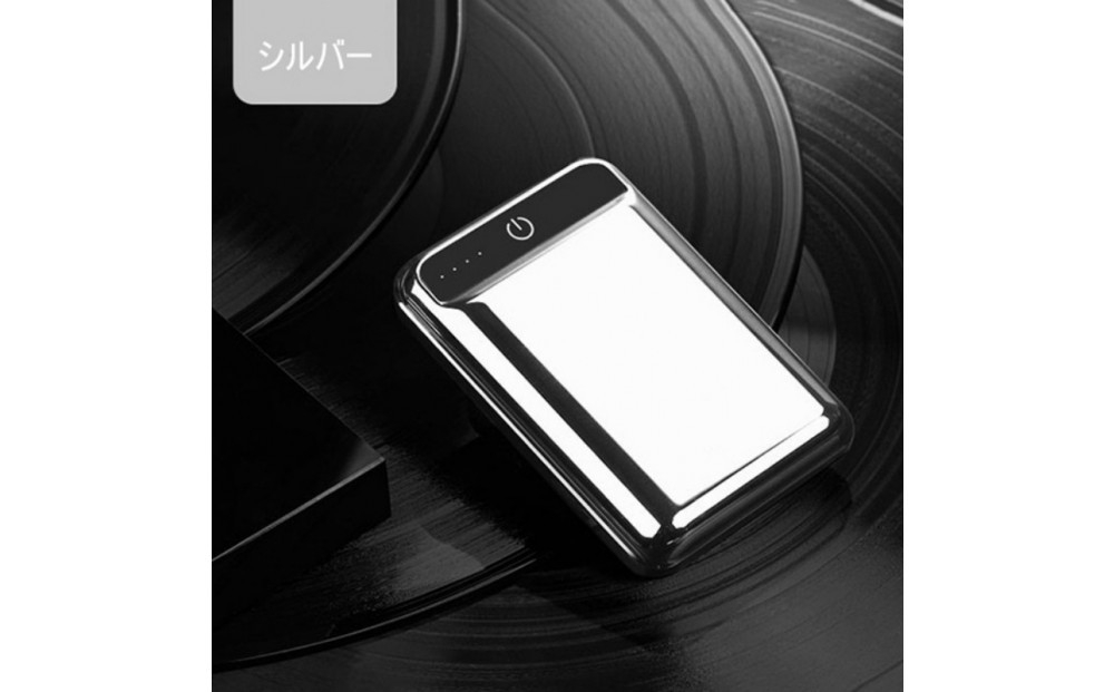 10000mAh 大容量 モバイルバッテリー ＜シルバー＞急速充電 防災電源 2.1A スマホ充電器 小型 軽量 USB2ポート 2台同時充電可能 LED液晶画面 残量表示 携帯充電器 iphoneX 【PL保険加入済み製品・安心】