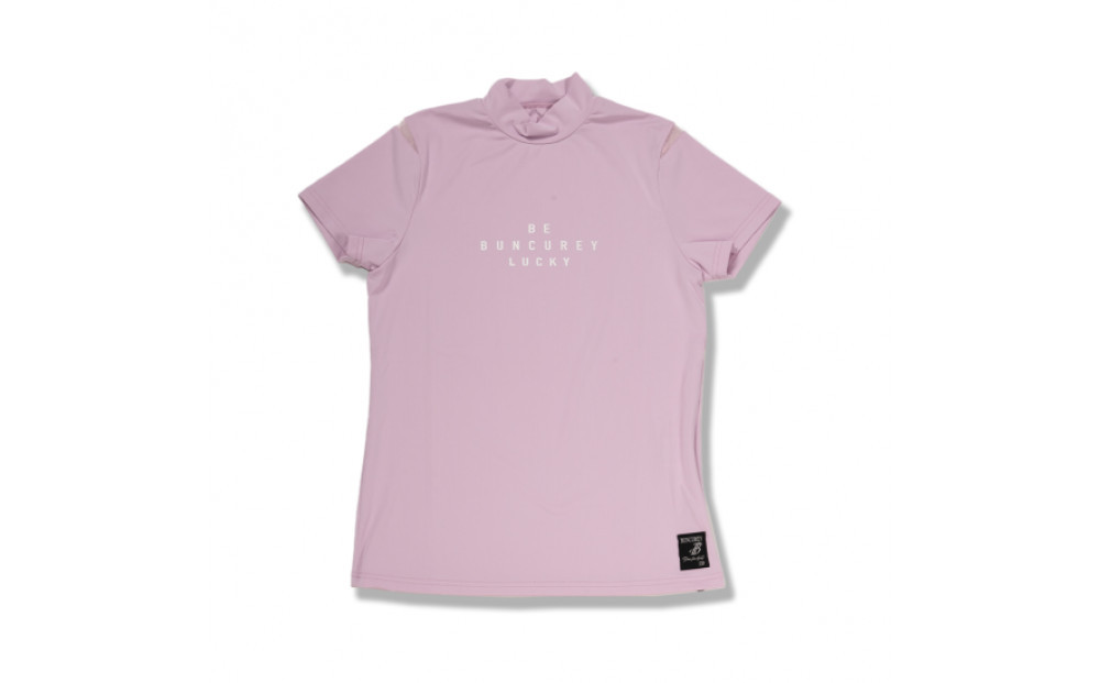 BUNCUREY　ゴルフウェア　半袖モックネック（BL23SS-02-508）ピンク／サイズ0