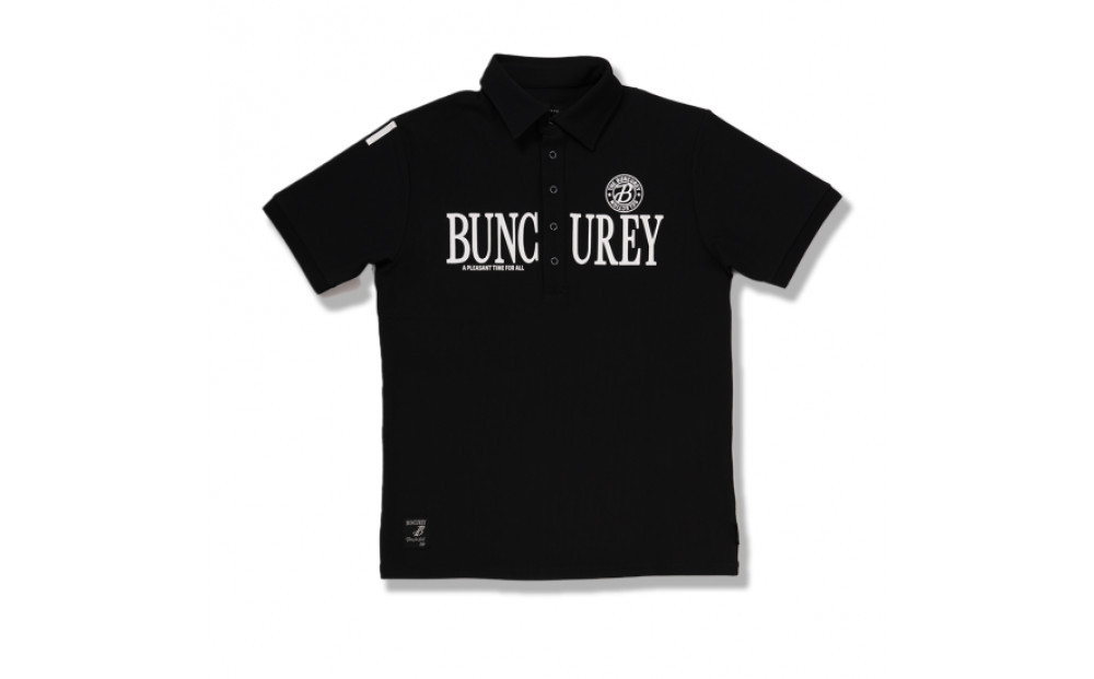 BUNCUREY　ゴルフウェア　半袖ポロシャツ（BM23SS-01-003）ブラック／サイズ5