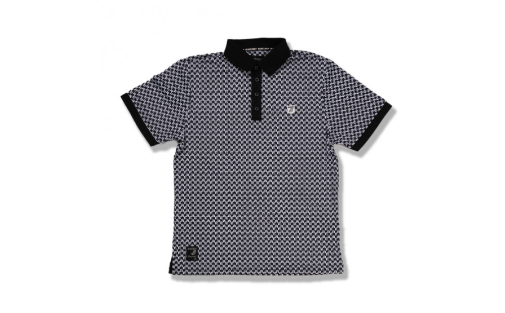 BUNCUREY　ゴルフウェア　モノグラム半袖ポロシャツ（BM23SS-01-006）オフ／サイズ4