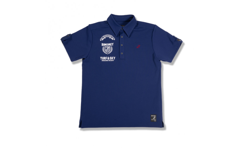 BUNCUREY　ゴルフウェア　ロゴポロシャツ（BM23SS-01-042）ネイビー／サイズ4