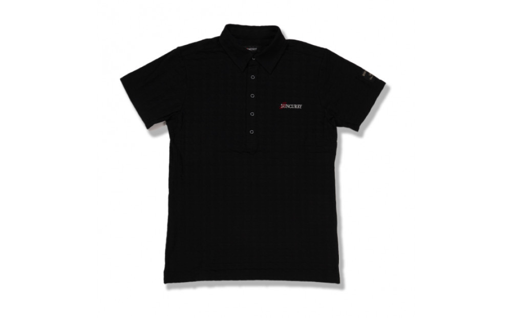 BUNCUREY　ゴルフウェア　半袖ポロシャツ（BM23SS-01-043）ブラック／サイズ5