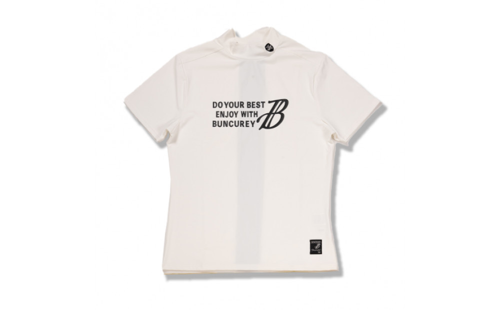 BUNCUREY　ゴルフウェア　バイカラー半袖モックネック（BM23SS-02-007）オフ／サイズ6