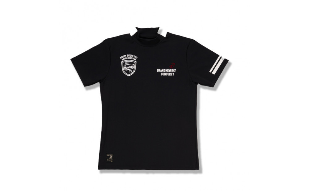 BUNCUREY　ゴルフウェア　半袖モックネック（BM23SS-02-044）ブラック／サイズ3