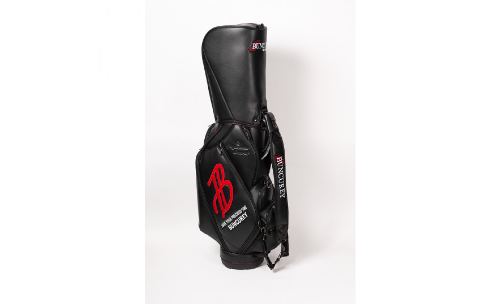BUNCUREY　ツアー型キャディーバッグ（BM23SS-16-024）〈ブラック〉