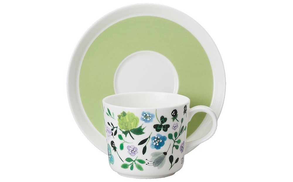 ナルミ アンナエミリア 兼用カップ＆ソーサー(クローバーガーデン) 220cc 51854-23117P