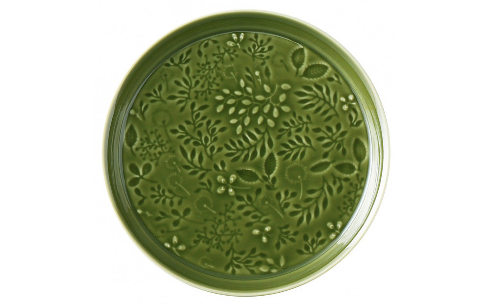 ナルミ アンナエミリア プレート(フォレストグリーン) 19cm 41790-5949