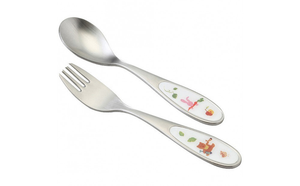 ナルミ みんなでたべよっ！ カトラリー 2点セット SK598-10
