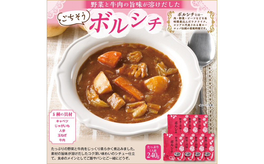 野菜が美味しいボルシチ　240g×7袋