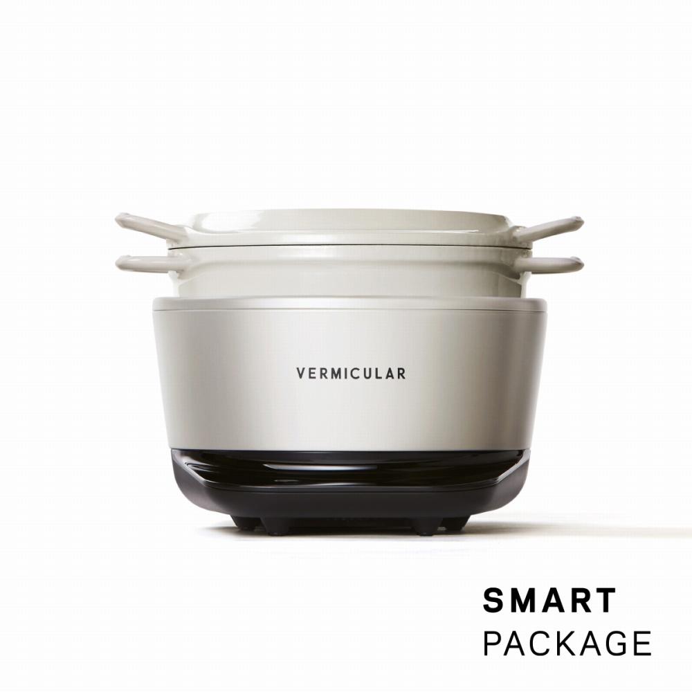 バーミキュラ ライスポットミニ(シーソルトホワイト)[スマートパッケージ] | 炊飯器 調理器具 キッチン用品 VERMICULAR 無水調理 低温調理 発酵 鋳物ホーロー鍋 日本製 白米 高級 おしゃれ IH調理器 ギフト プレゼント 人気 おすすめ 送料無料