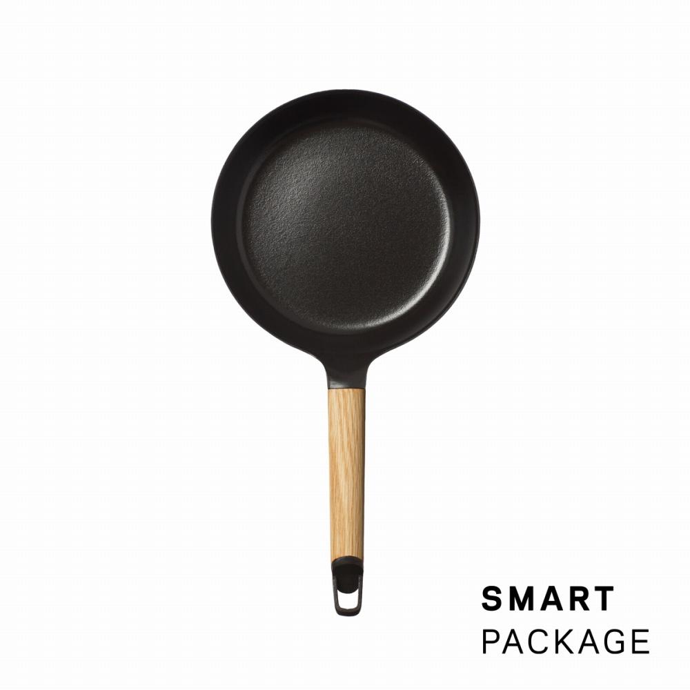 バーミキュラ フライパン20cm(オーク)+専用リッド[スマートパッケージ] | フライパン 調理器具 VERMICULAR ガス火 ガス IH IH対応 エナメル加工 キッチン用品 高級感 おしゃれ 人気 おすすめ 無水調理 焼き料理 グリル料理 朝食 卵料理 パン料理 ヘルシー 長持ち ギフト プレゼント 送料無料