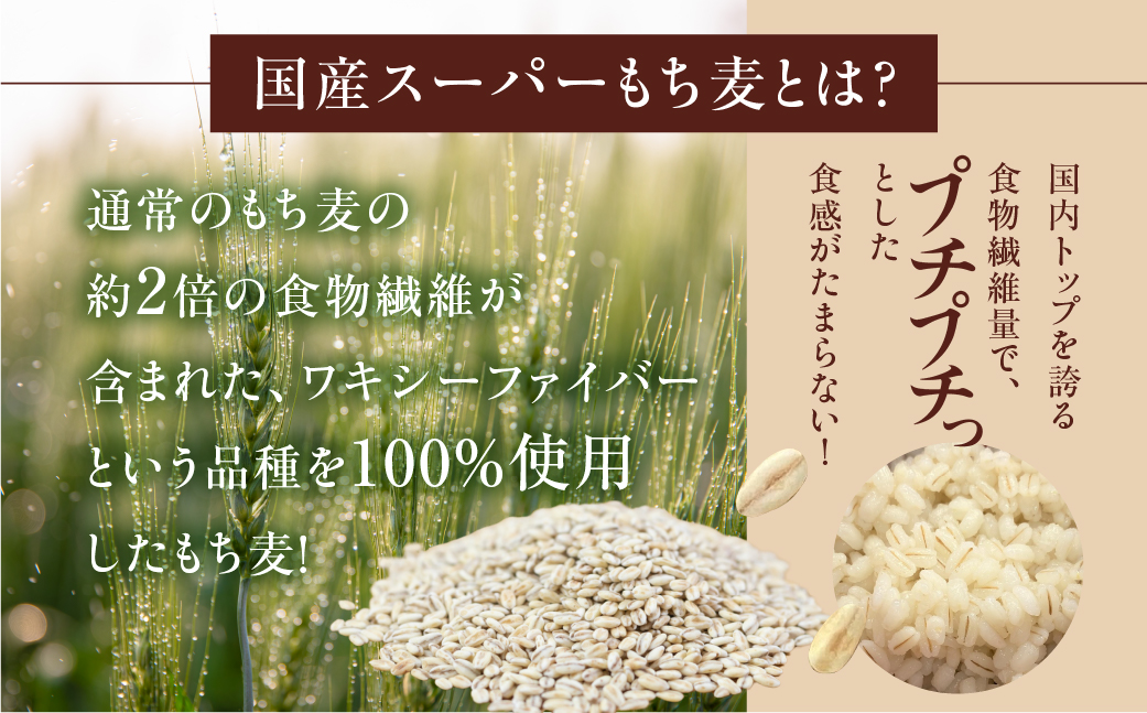 豊橋産スーパーもち麦　いろいろ楽しいバラエティセット