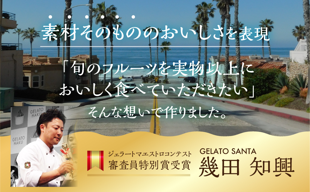 ジェラートマエストロコンテスト受賞＆プレミアムジェラート　8個入