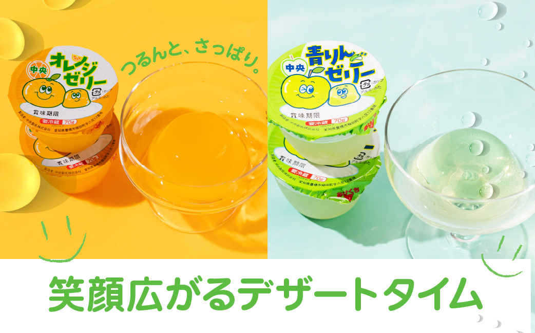 中央製乳 中央オレンジゼリー3p 6個  セット おやつ デザート おれんじ 国内製造 果汁 ロングセラー 愛知県 豊橋市