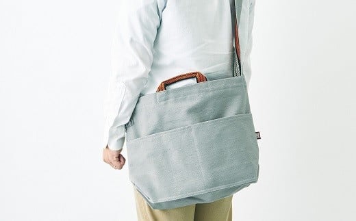 ‘１号’前掛けかばん ショルダー(大） ねずみ