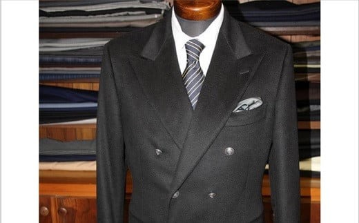 「とよはしの匠」が創るフルオーダーダブルスーツ（仮縫付フルハンドビスポーク）