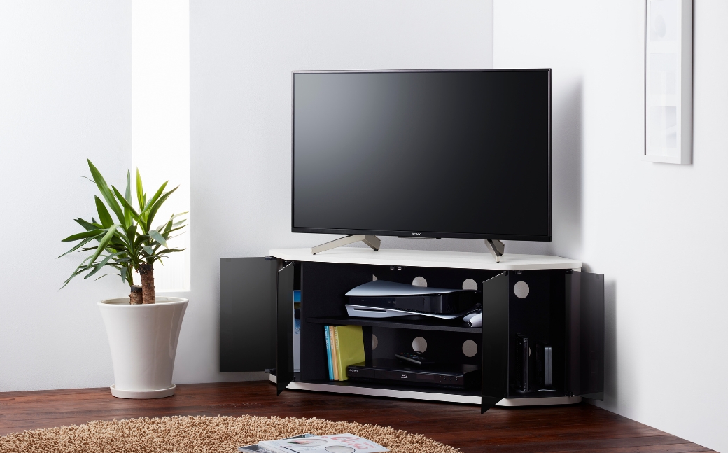 朝日木材 ラシーヌロジック 省スペースコーナー対応テレビボード 幅115cm ブラウン ≪RCA-4512LGｰDB≫ 家具 シンプル テレビボード コーナーテレビボード ローボード AVボード リビング 居間 ナチュラル カフェ おしゃれ お洒落 愛知県 豊橋市