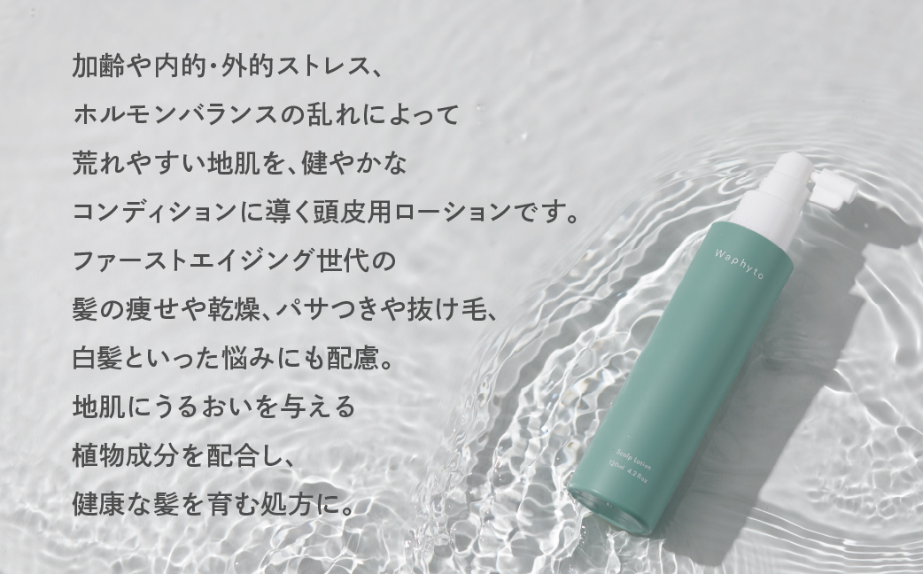 Waphyto スキャルプローション 120ml ワフィト