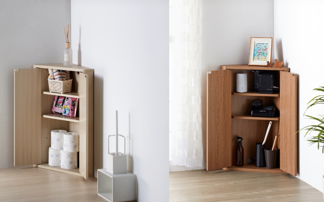 朝日木材 トライアングルストレージ ホワイト [メーカー品番： LFM-7040TR-WH]