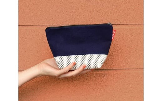 帆前掛け生地の『ミニトートバッグ・ポーチ・コインケースのセット』