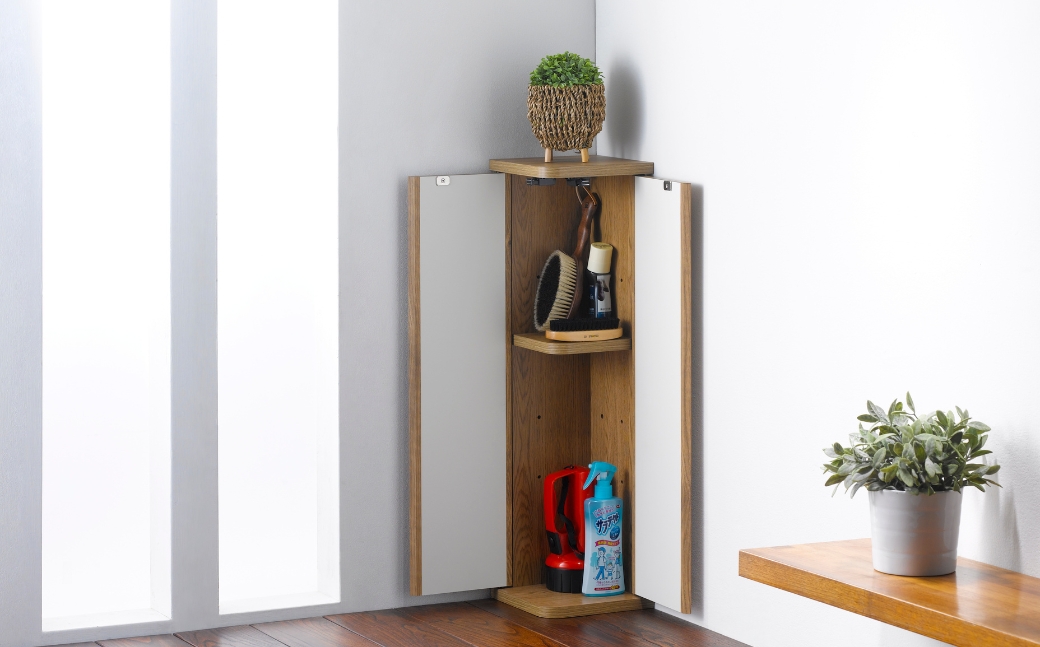 朝日木材 コーナーストレージ ナチュラル  [メーカー品番：LFM-7020ST-NA]