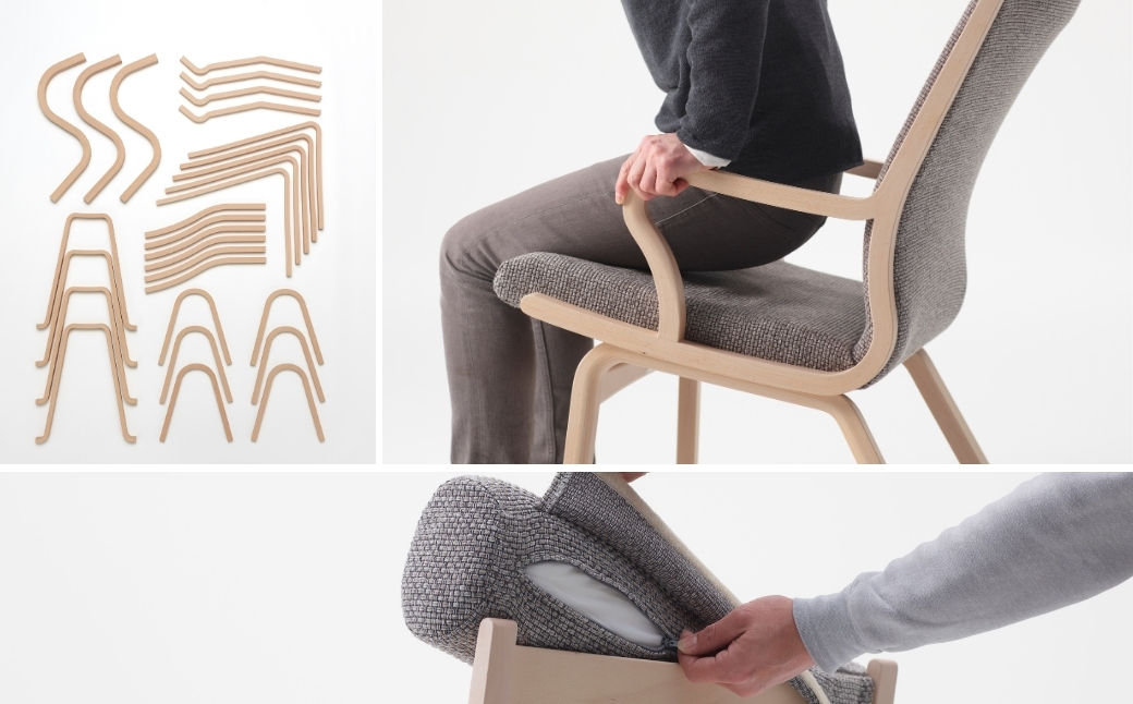 ロッコリビング・オットマン ブルーブラック/ネストブラック