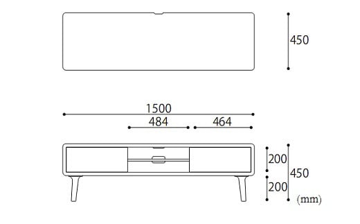 欧州の美意識を、日本の住まいへ。『BRIDGE』コレクションのテレビボード150　「ハンス・S・ヤコブセン」デザイン
