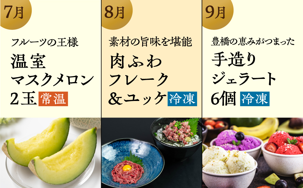 【肉コース】穂の国の恵み どうまい 定期便 全12回 Aコース 肉 ( 餃子 むき えび うなぎ おでん 鴨鍋 かも鍋 うなぎ メロン ジェラート フローズンヨーグルト ) ご当地 人気 名産品 頒布会 豊橋