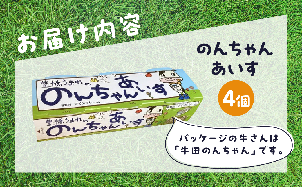 豊橋うまれののんちゃんあいす3個×4パックセット