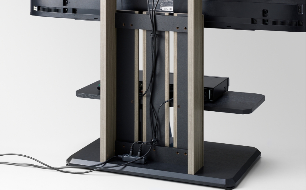 朝日木材 キャスター付きフロアスタンド　グレージュ（DCKスタイル）≪DCK-1280FS-GB≫ 家具 シンプル テレビスタンド TVスタンド キャスタ付 キャスター付 フロアスタンド 壁掛け リビング 居間 ナチュラル カフェ おしゃれ お洒落 愛知県 豊橋市