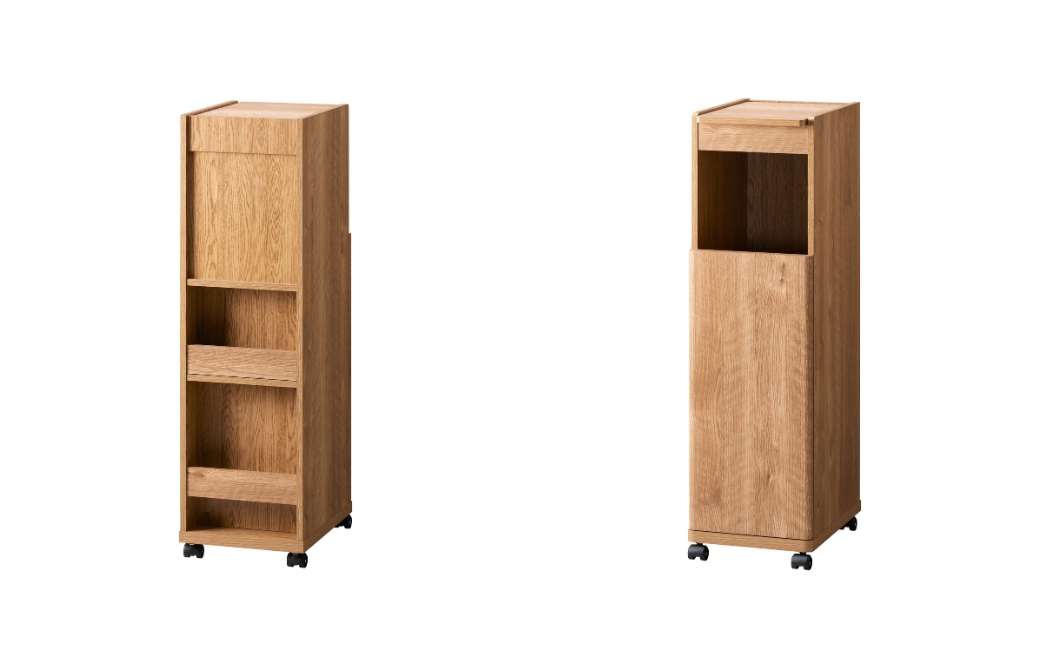 朝日木材 隙間ドレッサー　ナチュラル≪LFM-1030DR-NA≫ 家具 シンプル ドレッサー キャスター付 棚 収納 収納棚 隙間収納 ラック 収納ラック 新生活 居間 ナチュラル カントリー カフェ おしゃれ お洒落 愛知県 豊橋市