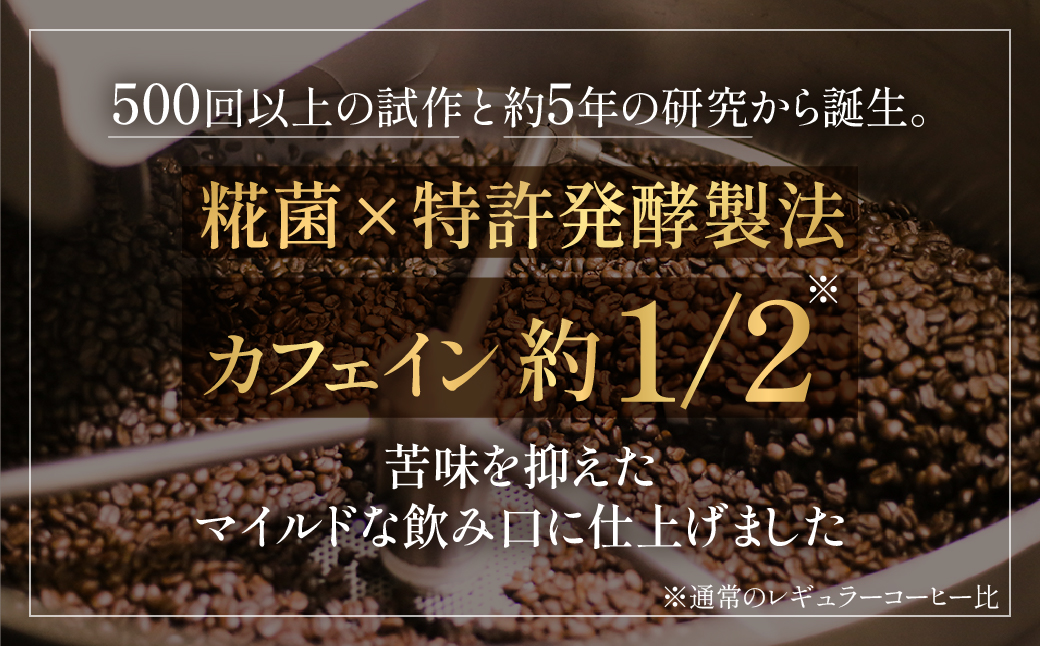 ＜先行予約＞糀菌発酵コーヒー ドリップ 7g×8 ブラジル産アラビカ豆100％ 『KOJI HAKKO COFFEE』特許製法 焙煎仕上げ 8ドリップパック こうじ 糀 コーヒー 珈琲 低カフェイン 低刺激 5000円 豊橋