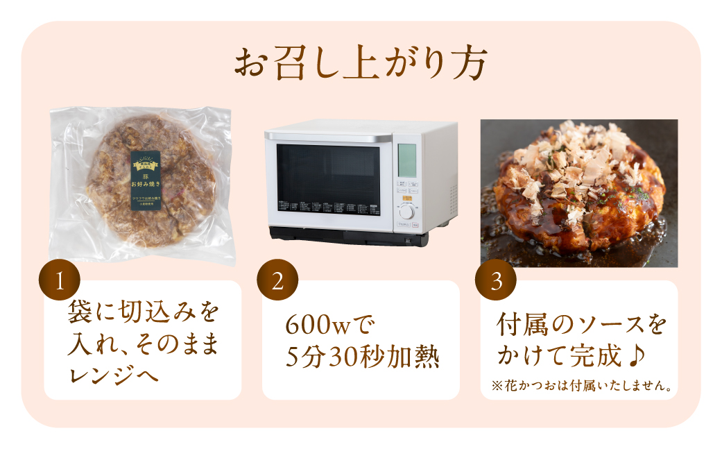 絶品！グルテンフリー米粉のお好み焼き 2枚
