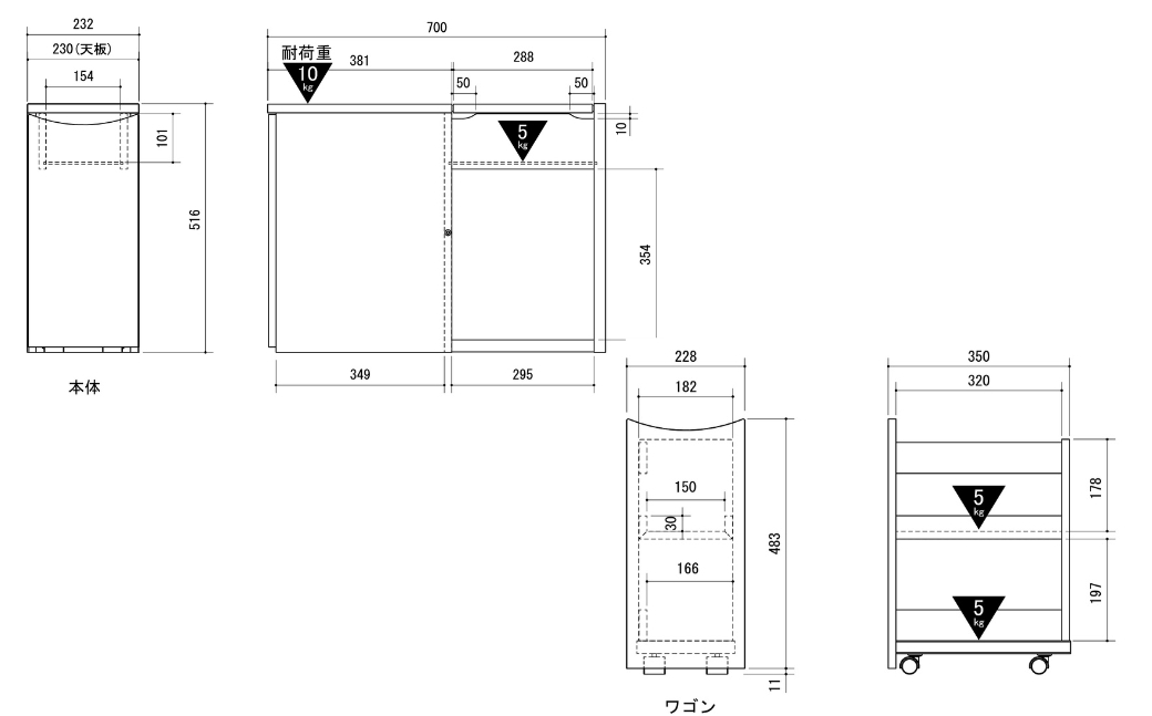 朝日木材 ソファサイドストレージ ダークブラウン [メーカー品番：RDS-5020ST-DB]