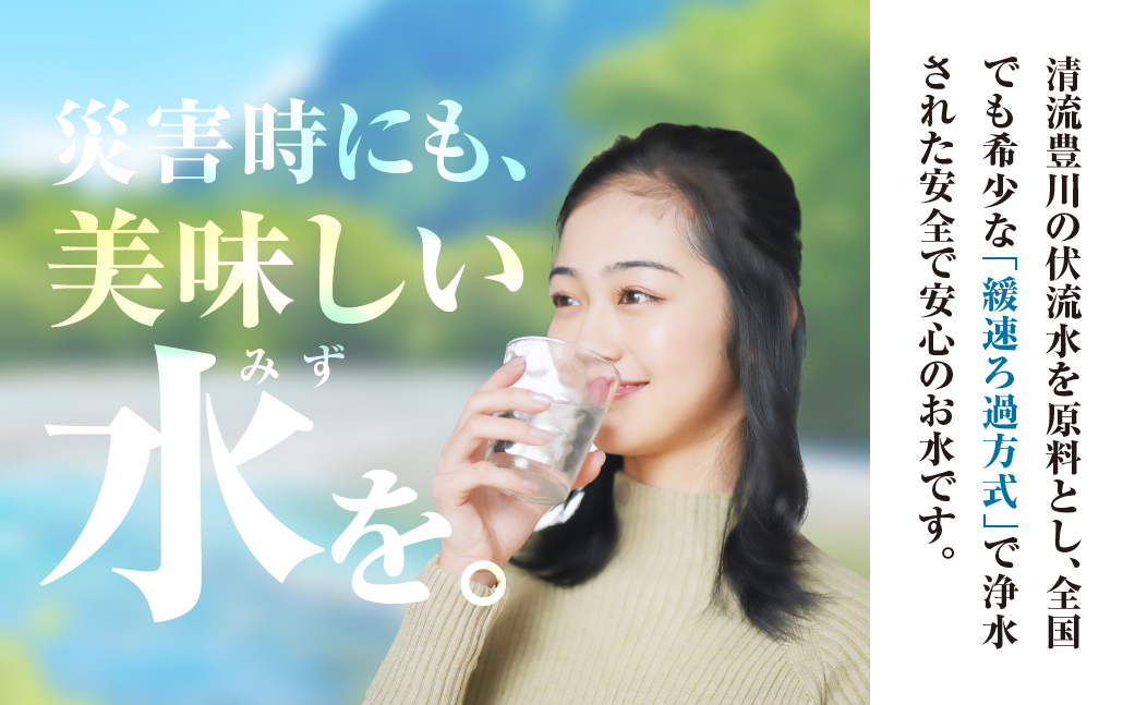 災害備蓄用飲料水「とよっすい」490ml　24本
