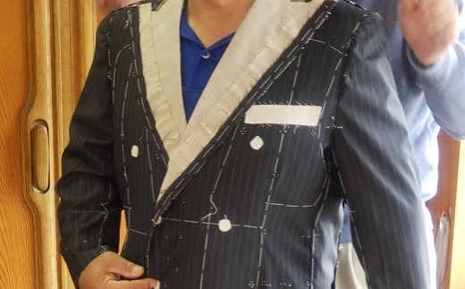 「とよはしの匠」が創るフルオーダーシングルスーツ（仮縫付フルハンドビスポーク）