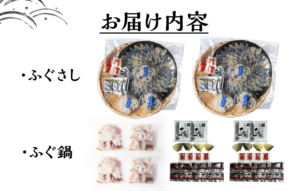 本場 × 厳選 国産 とらふぐ 刺身＆鍋セット4人前