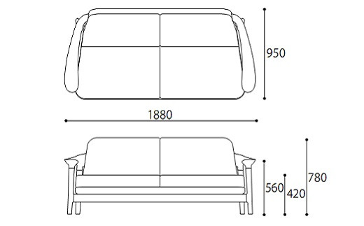 欧州の美意識を、日本の住まいへ。『BRIDGE』コレクションの２Pソファ　「ハンス・S・ヤコブセン」デザイン