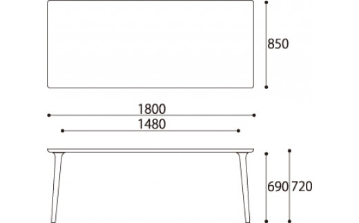欧州の美意識を、日本の住まいへ。『BRIDGE』コレクションのダイニングテーブル180　「ハンス・S・ヤコブセン」デザイン